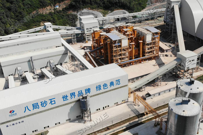 中电建安徽池州长九(神山)时产800吨精品楼站式机制砂生产线