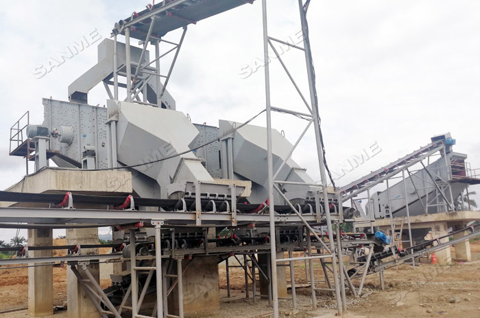 尼日利亚时产300吨花岗岩骨料生产线